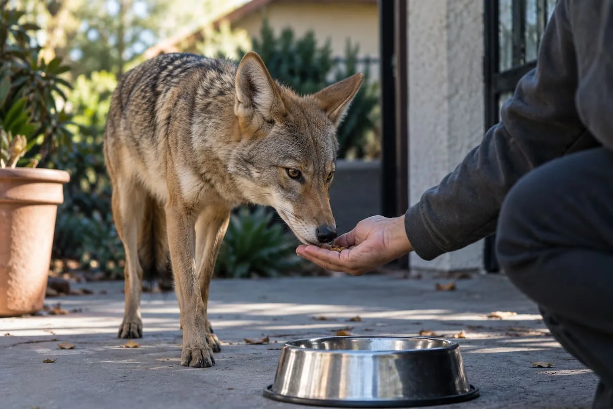 Alimentó a un coyote durante meses en California, le puso nombre y ahora podría enfrentar cargos