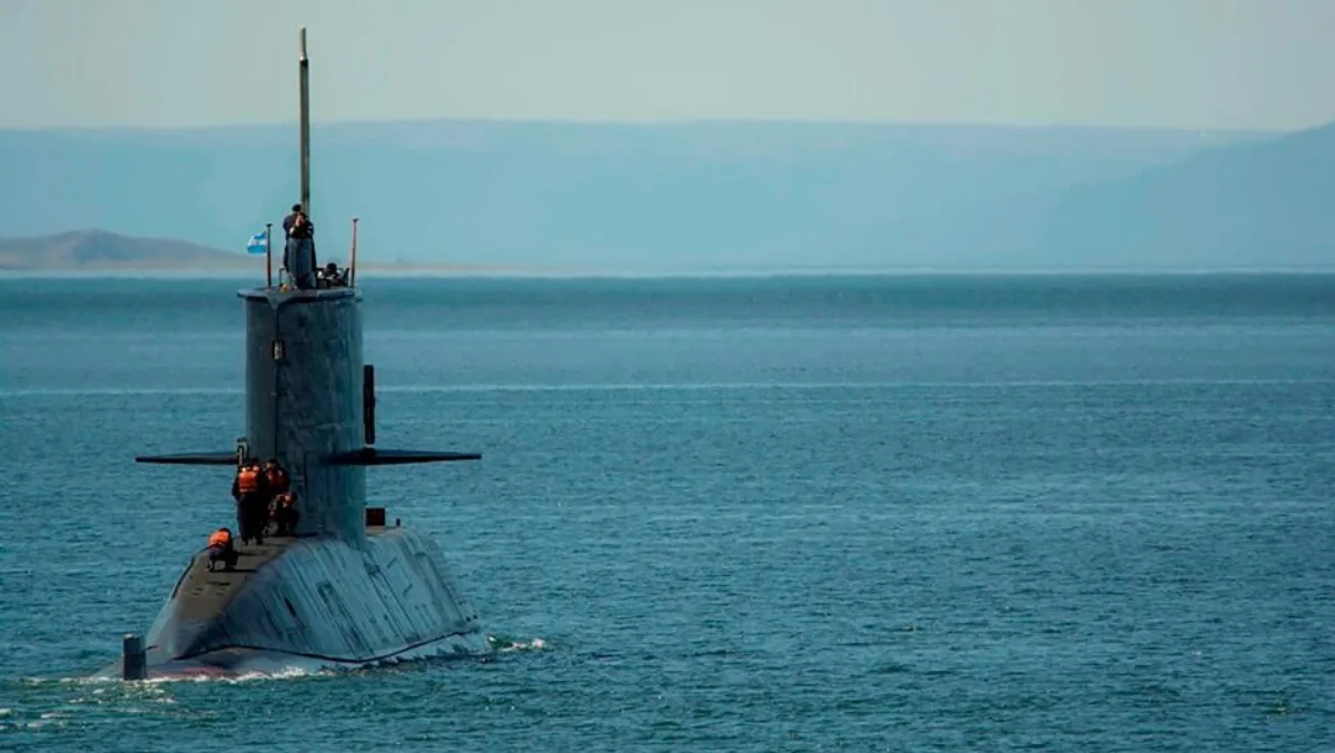Submarino ARA San Juan sumergido en el océano Atlántico antes de su desaparición