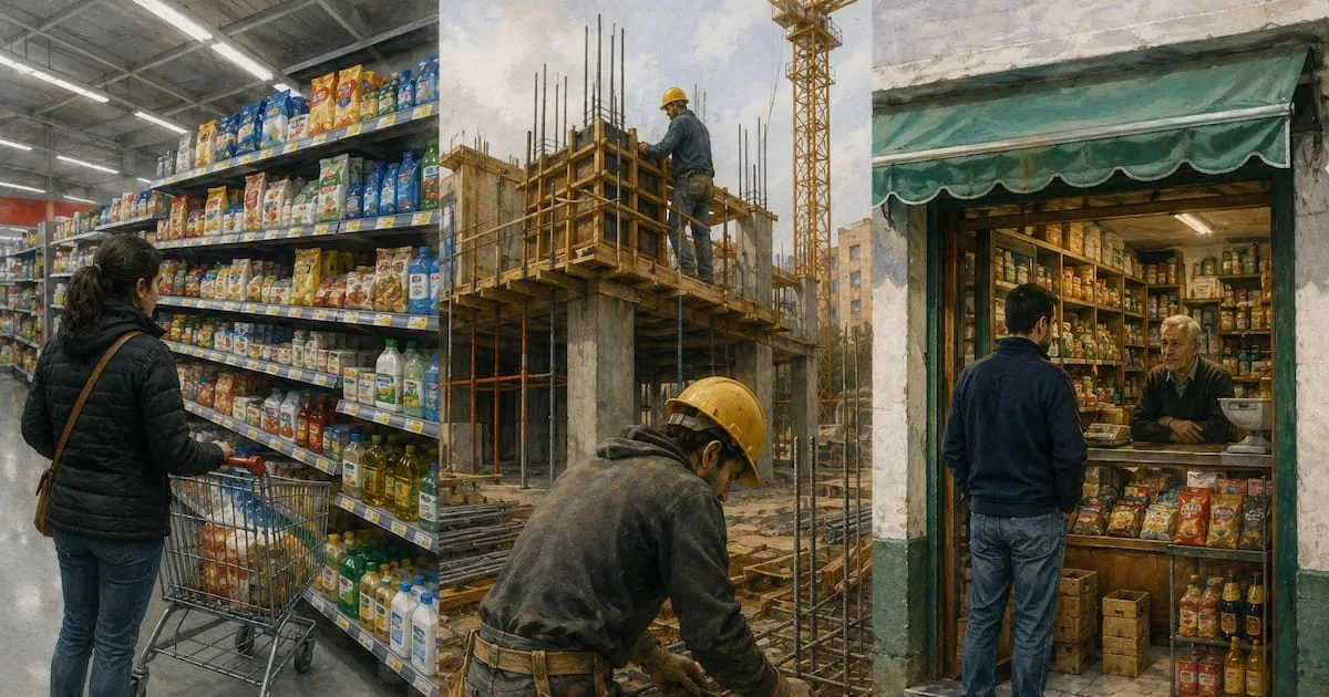 Brotes verdes con serrucho: qué pasa en industria, construcción y comercio