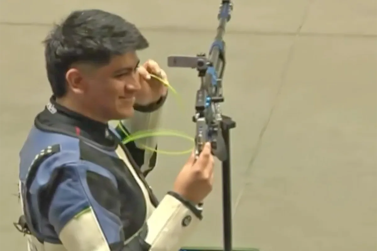 Julián Gutiérrez ganó oro en rifle de aire y logró récord en los Juegos Suramericanos