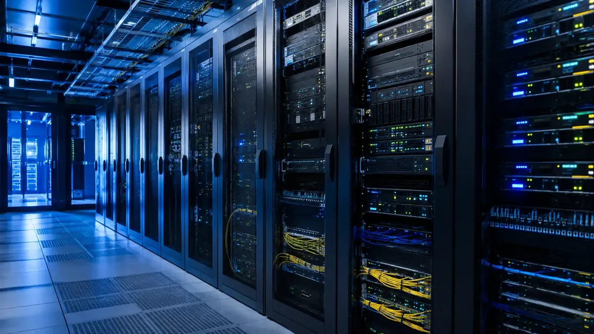 Servidores VPS en un centro de datos