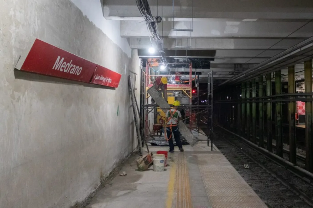 La estación Medrano de la Línea B cerrará por tres meses por obras de renovación