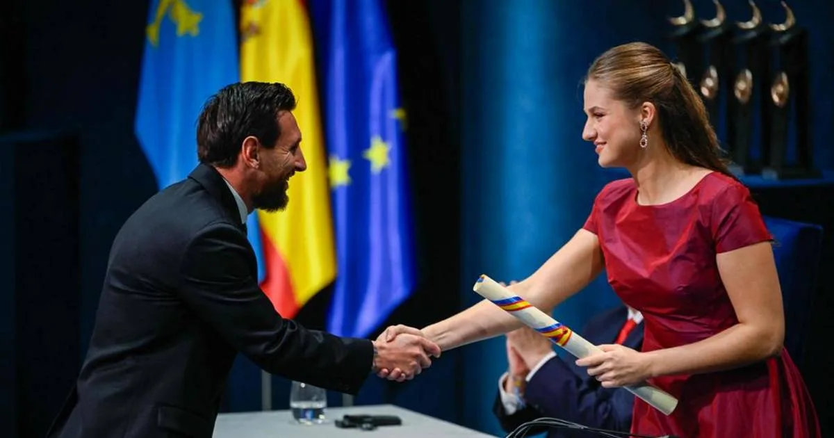 Lionel Messi recibió el Premio Princesa de Asturias de los Deportes