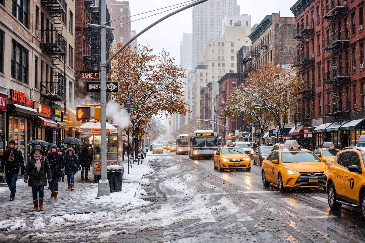 Otoño 2026 en Nueva York: cuándo podría llegar la primera gran nevada