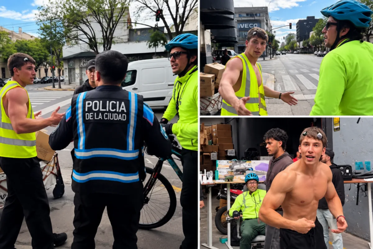 Pelea real o actuación: el cruce entre Bicibandido y el dueño de Voltra en Palermo