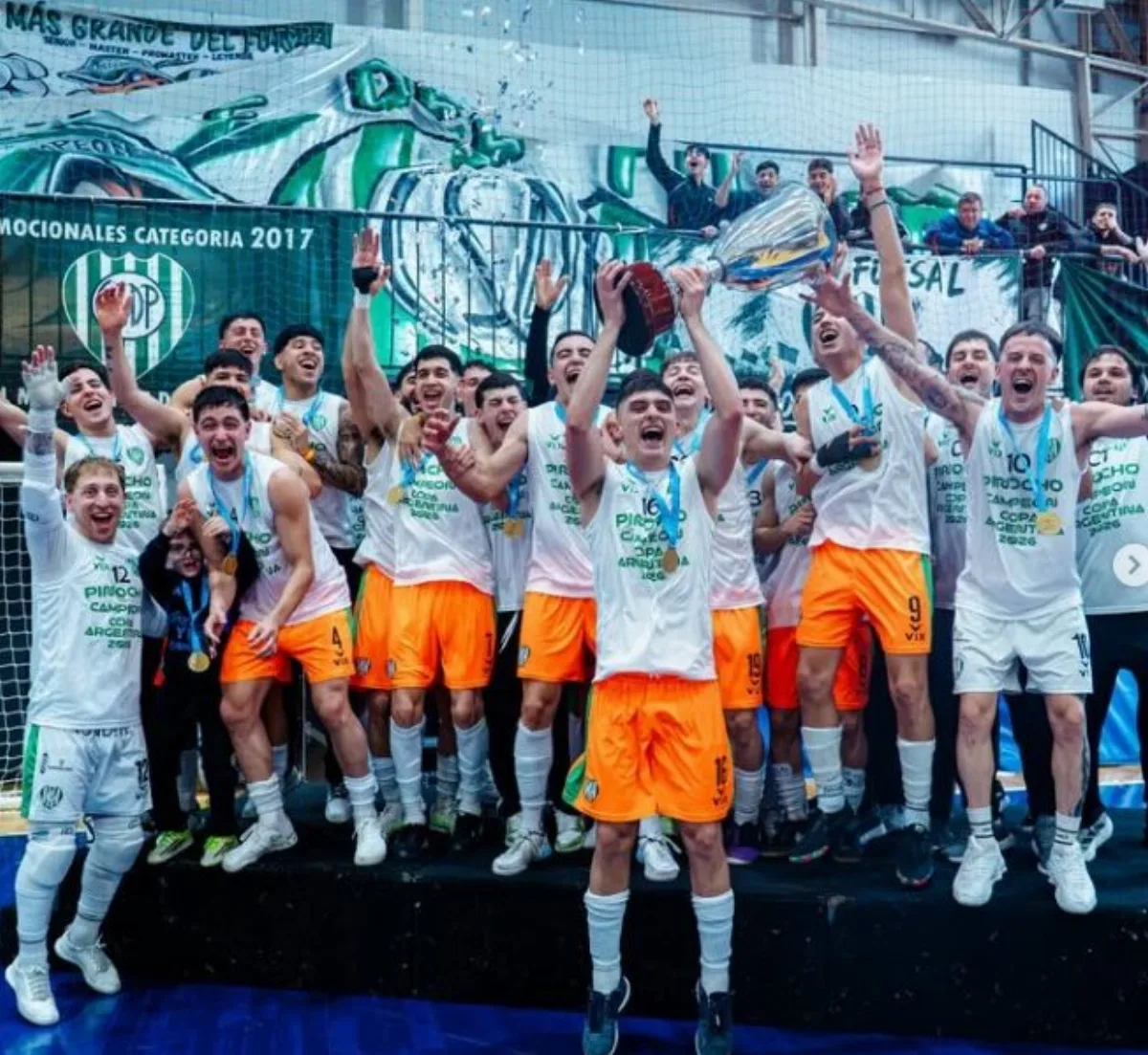 Pinocho de Villa Urquiza campeón de la Copa Argentina de futsal: completó su colección de títulos