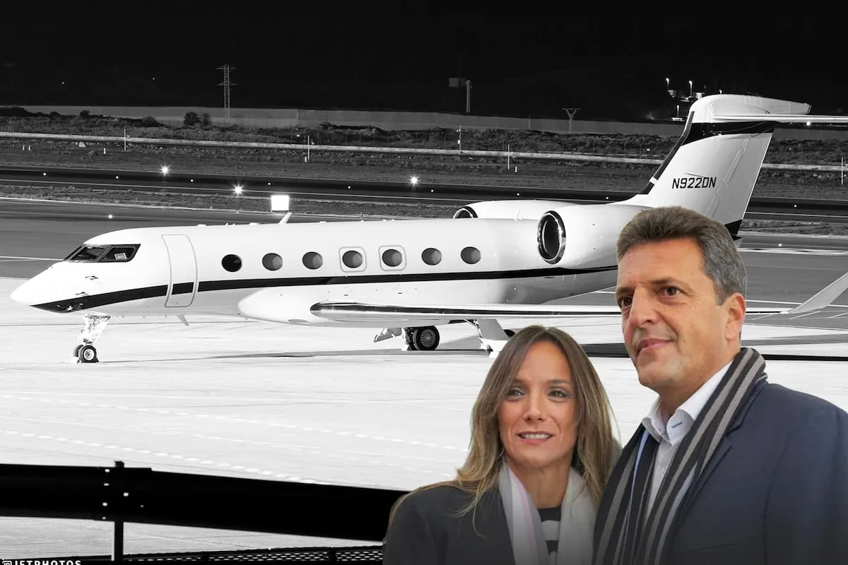 Sergio Massa viajó al Caribe en avión privado con su esposa y amigos tras la cumbre peronista