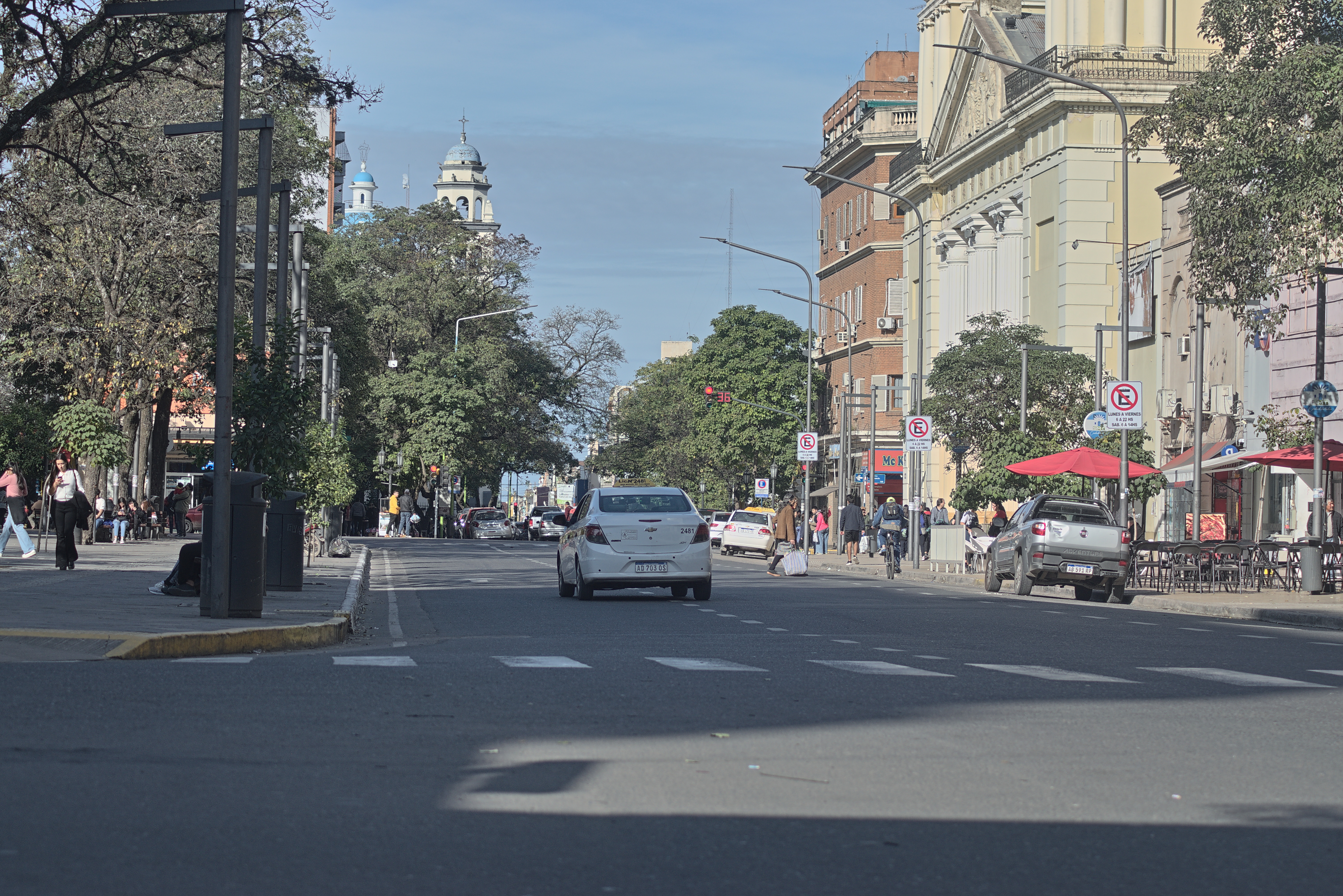 Avenue 24 de Septiembre near cathedral, San Miguel de Tucumán, Argentina