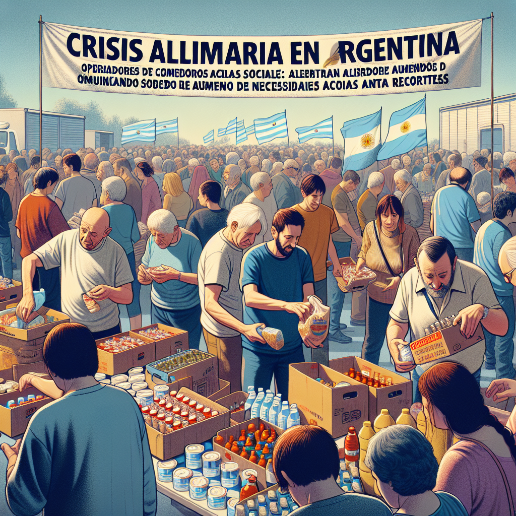 Crisis alimentaria en Argentina: operadores de comedores sociales alertan sobre aumento de necesidades ante recortes del presidente Milei